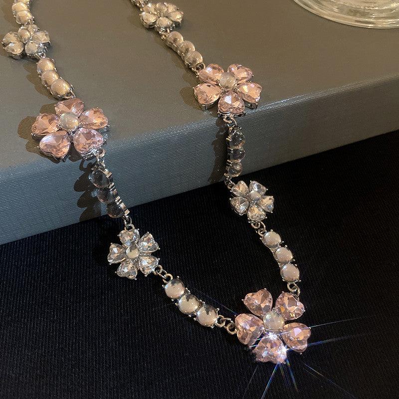 Fashion Light Luxury Flower Necklace - Trendha