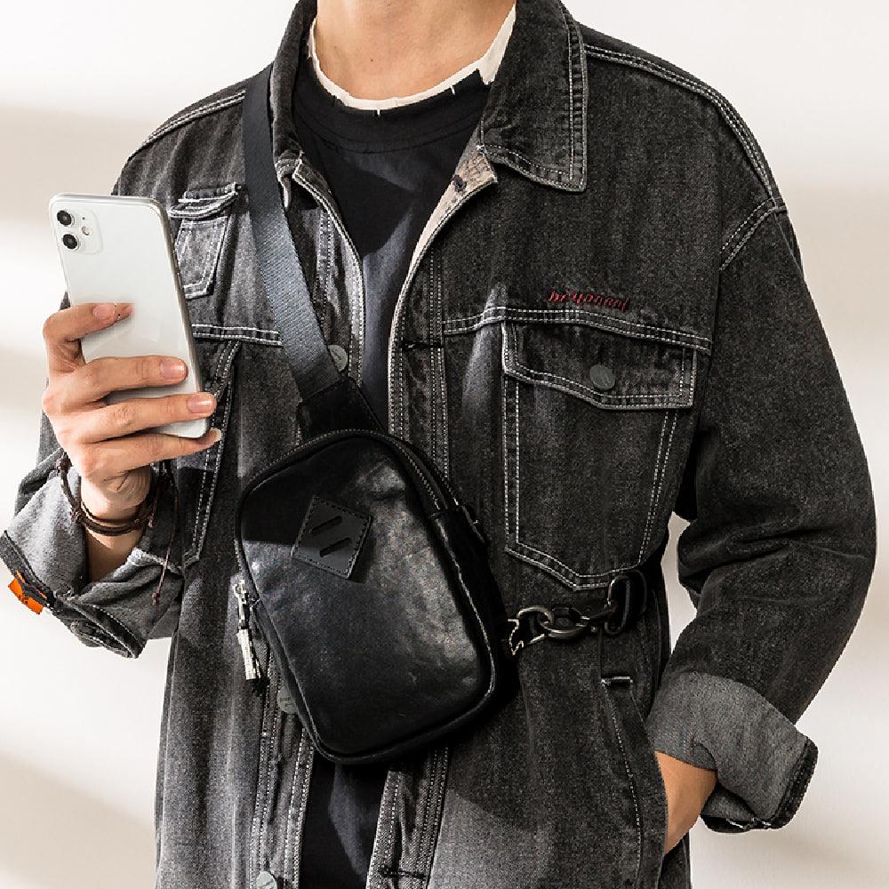 Fashion New Leather Men's Chest Bag
