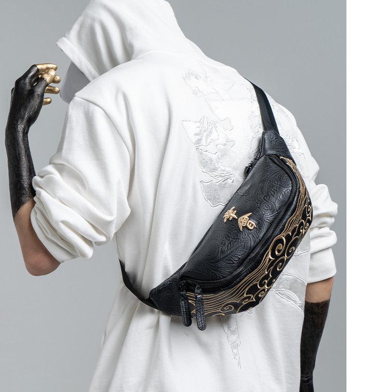 Fashion Niche Men's Chinese Style Chest Bag - Trendha
