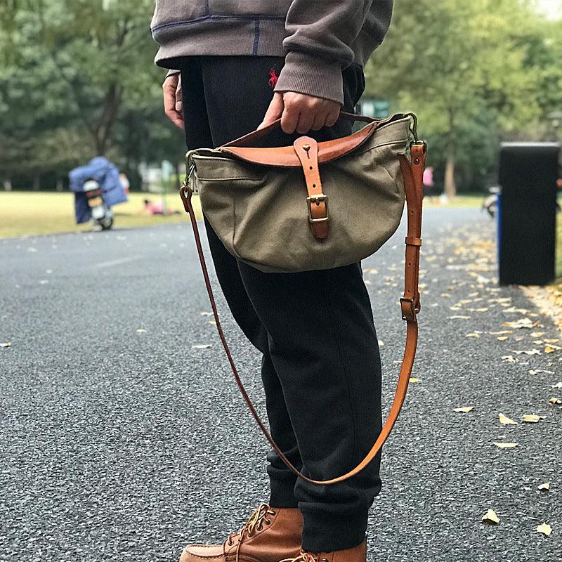 Fashion Replica Military Canvas Men's Shoulder Bag - Trendha