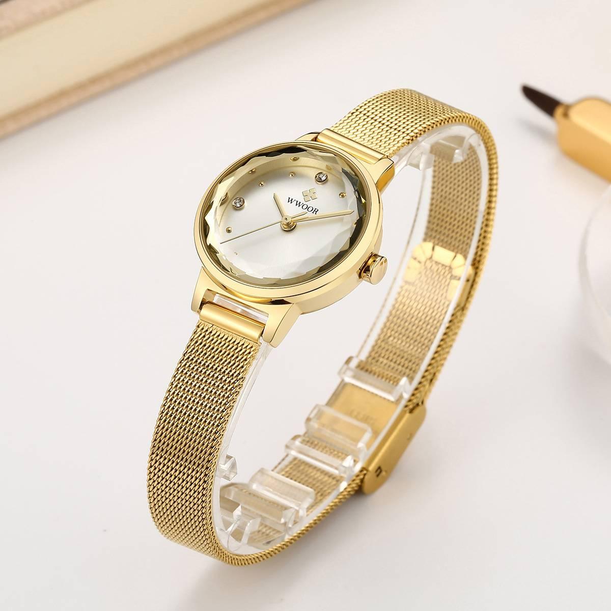 Fashion Simple Women's Quartz Watch Mesh Strap - Trendha