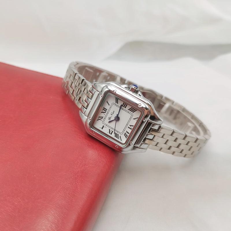 Fashion Square Simple Steel Band Quartz Watch - Trendha