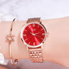 Color: Red plate with rose gold shell