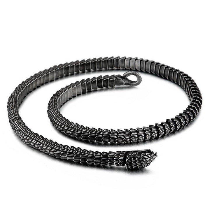 Fashionable Stainless Steel Snake Bracelet - Trendha