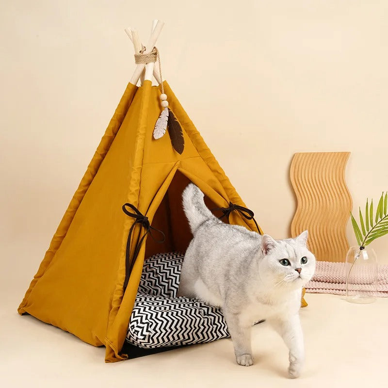 Sunset Yellow Cat Tent