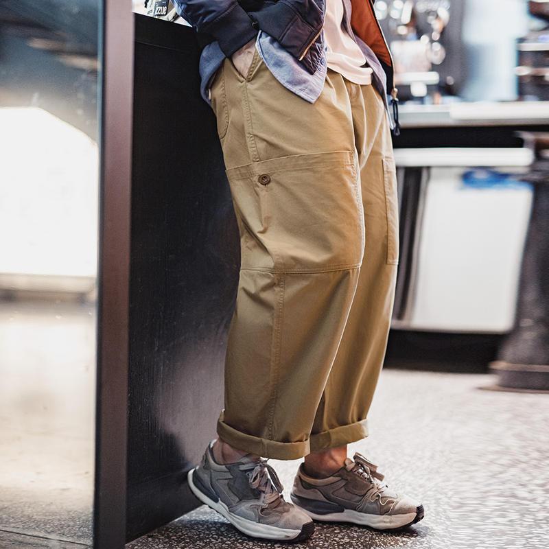 Multi-Pocket Casual Wide Leg Pants