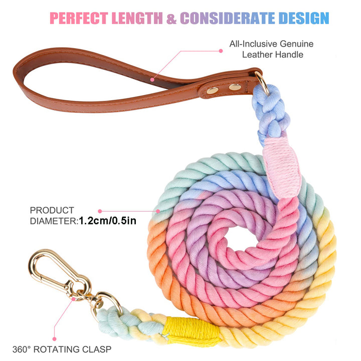 Durable No-Tangle Braided Dog Leash