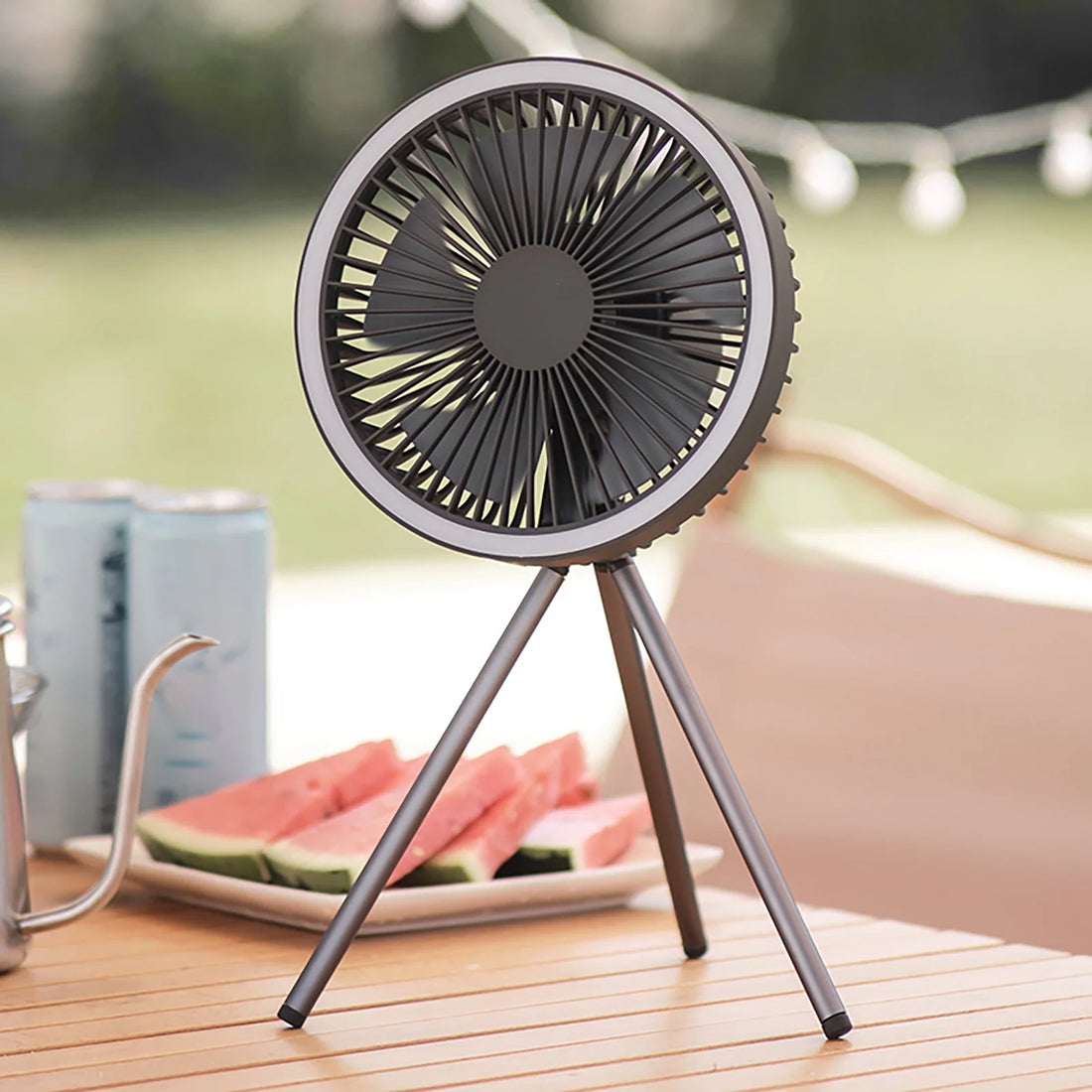 Rechargeable Tripod Camping Fan, Basic and Pro Options