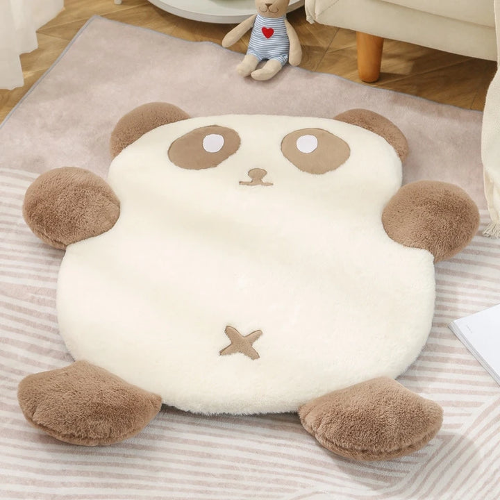 Panda Shape Pet Bed - Warm, Non-Slip, Removable Sleeping Pad for Cats & Dogs