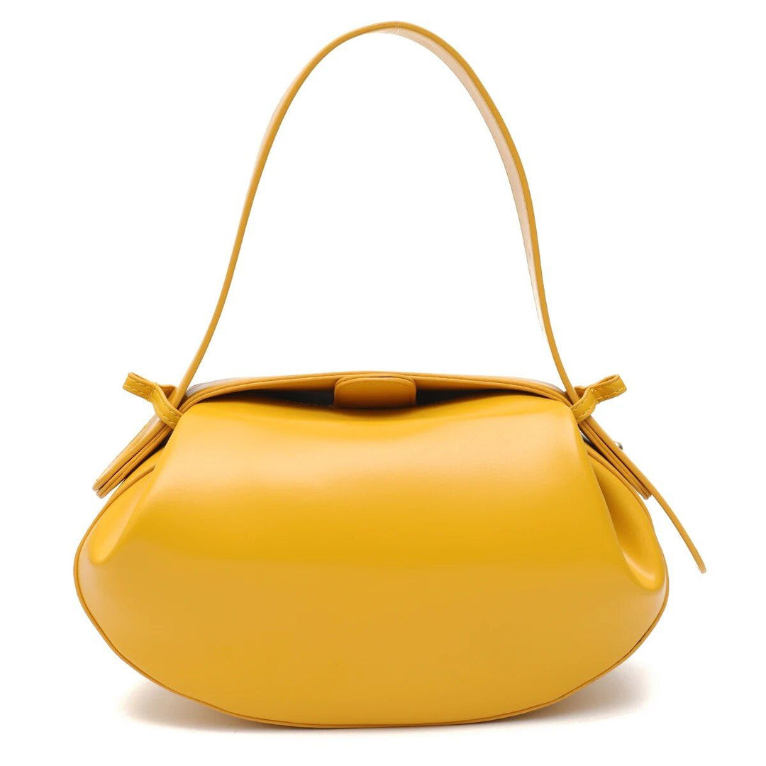 Elegant Round Vegan Leather Handbag
