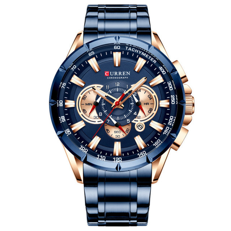 Quartz Calendar Six-hand Multifunctional Luminous Men&