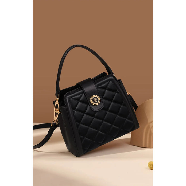 Diamond Check Women's Fashion Handbag