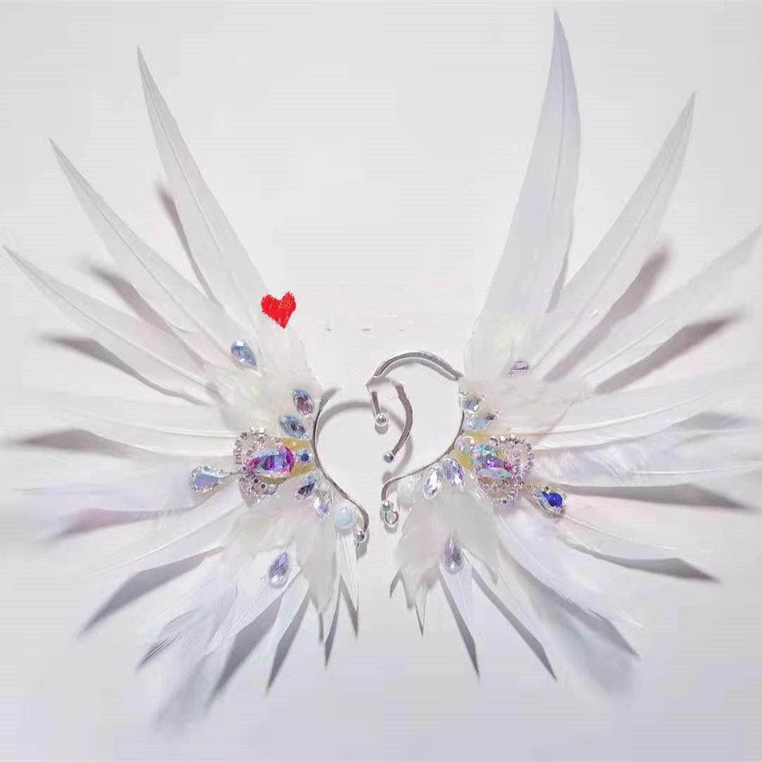 Feather Earrings Angel Wings Jewelry - Trendha