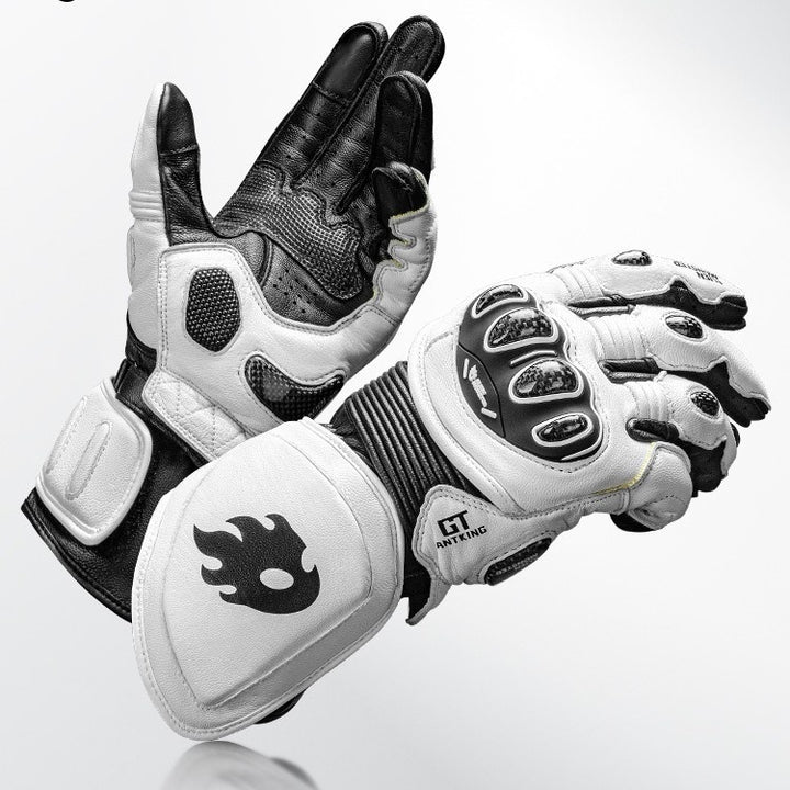 Glove Motorcycle Track Long Carbon Fiber