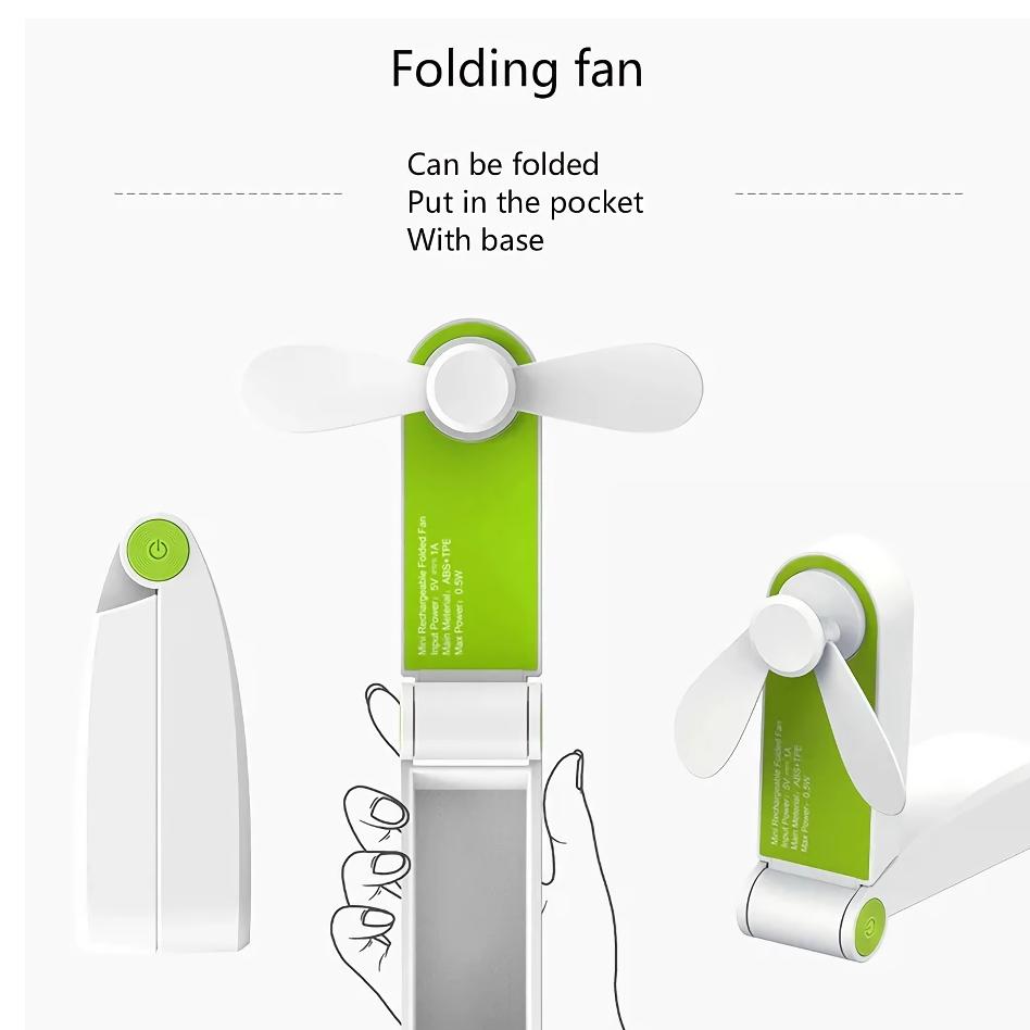 Compact Rechargeable Handheld Fan
