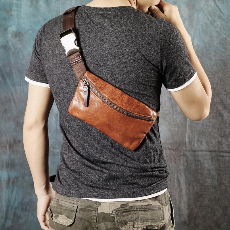 First Layer Cowhide Men's Casual Shoulder Messenger Bag - Trendha