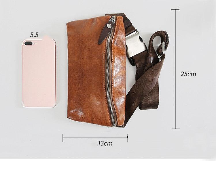 First Layer Cowhide Men's Casual Shoulder Messenger Bag - Trendha