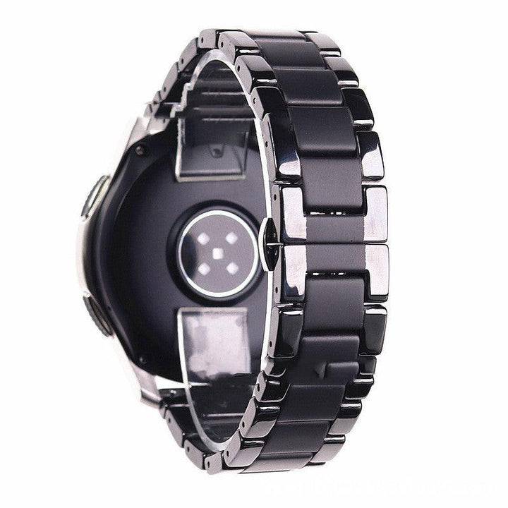 Five-pearl Ceramic Stainless Steel Black Frosted Strap - Trendha