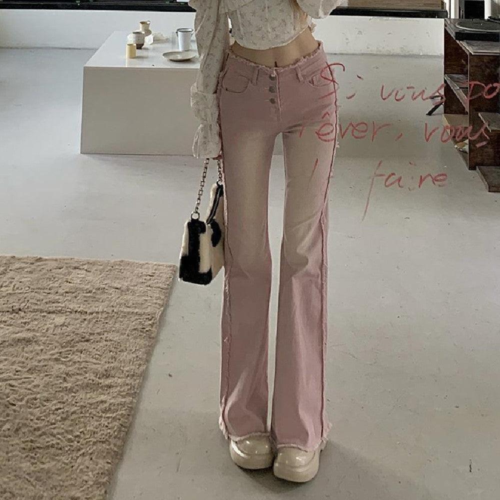 Flared Women's Summer New Slimming High Waist Jeans - Trendha