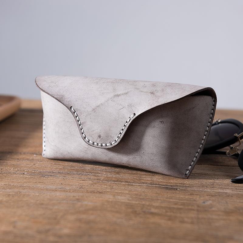 Fog Wax Leather Glasses Case Manual Sewing - Trendha