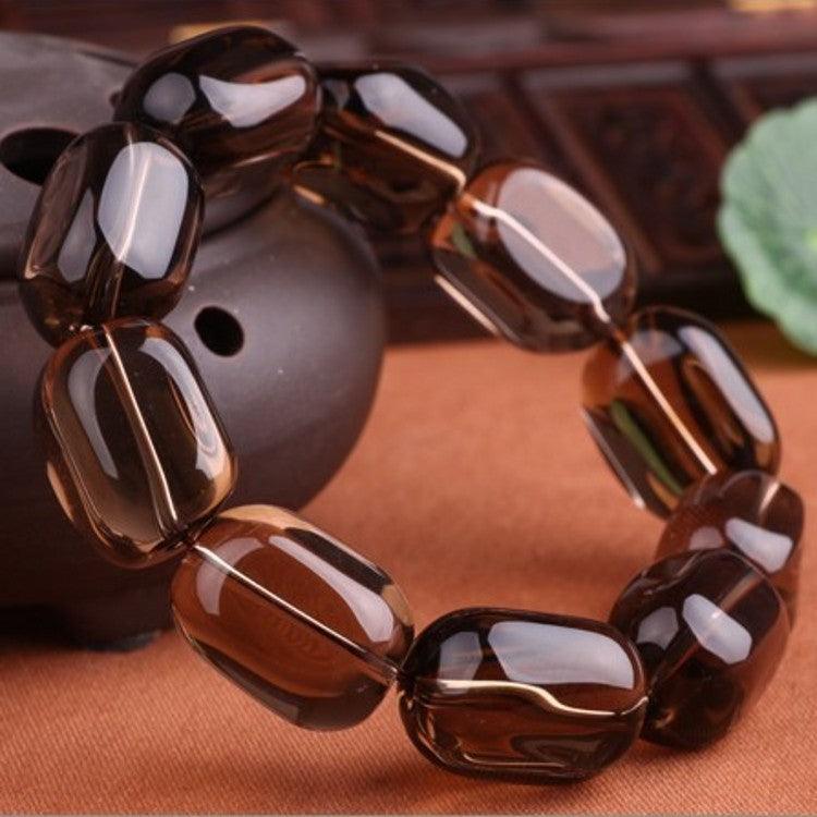 Follow Shape Crystal Bracelet Round Bead Chain - Trendha