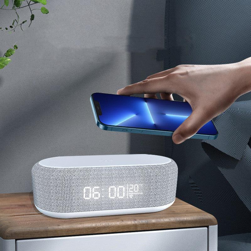 Four-in-one Small Night Lamp Alarm Clock Wireless Charger - Trendha