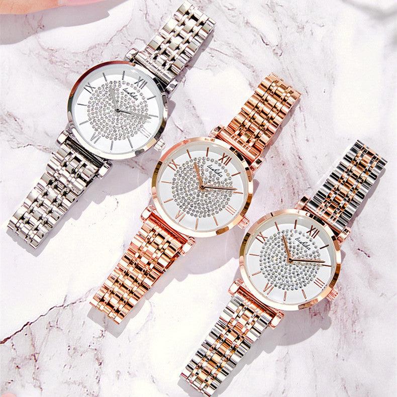 Full Star Steel Band Fashion Women's Watch - Trendha