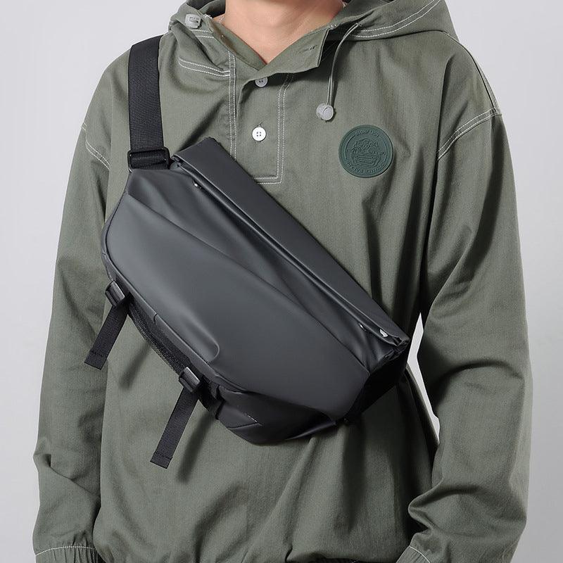 Functional Crossbody Bag Men Cool Motorcycle Sling Backpack Shoulder Chest Bag - Trendha