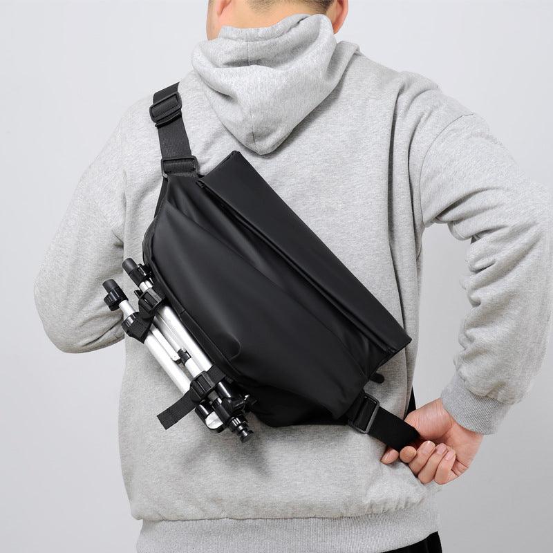 Functional Crossbody Bag Men Cool Motorcycle Sling Backpack Shoulder Chest Bag - Trendha