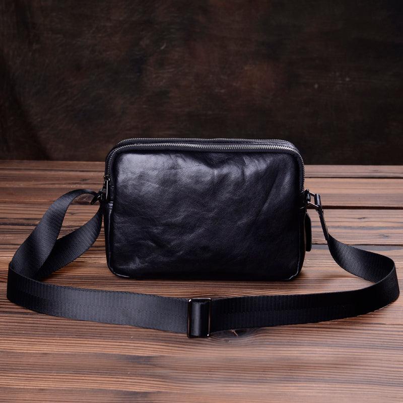 Genuine Leather Shoulder Bag Men's Cross-body Retro Handmade - Trendha