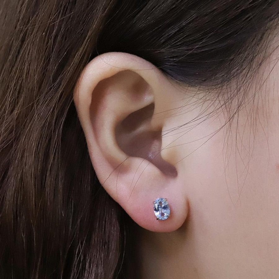Geometrically Simple Sterling Silver Earrings - Trendha