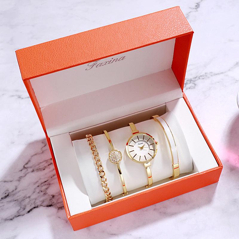 Gift Set Waterproof Quartz Watch Women's Watch - Trendha