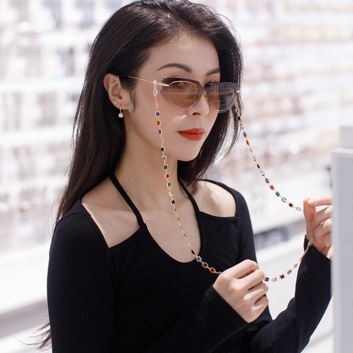Glasses Chain Women's Neck Fashion Color Diamond Lost Prevention - Trendha