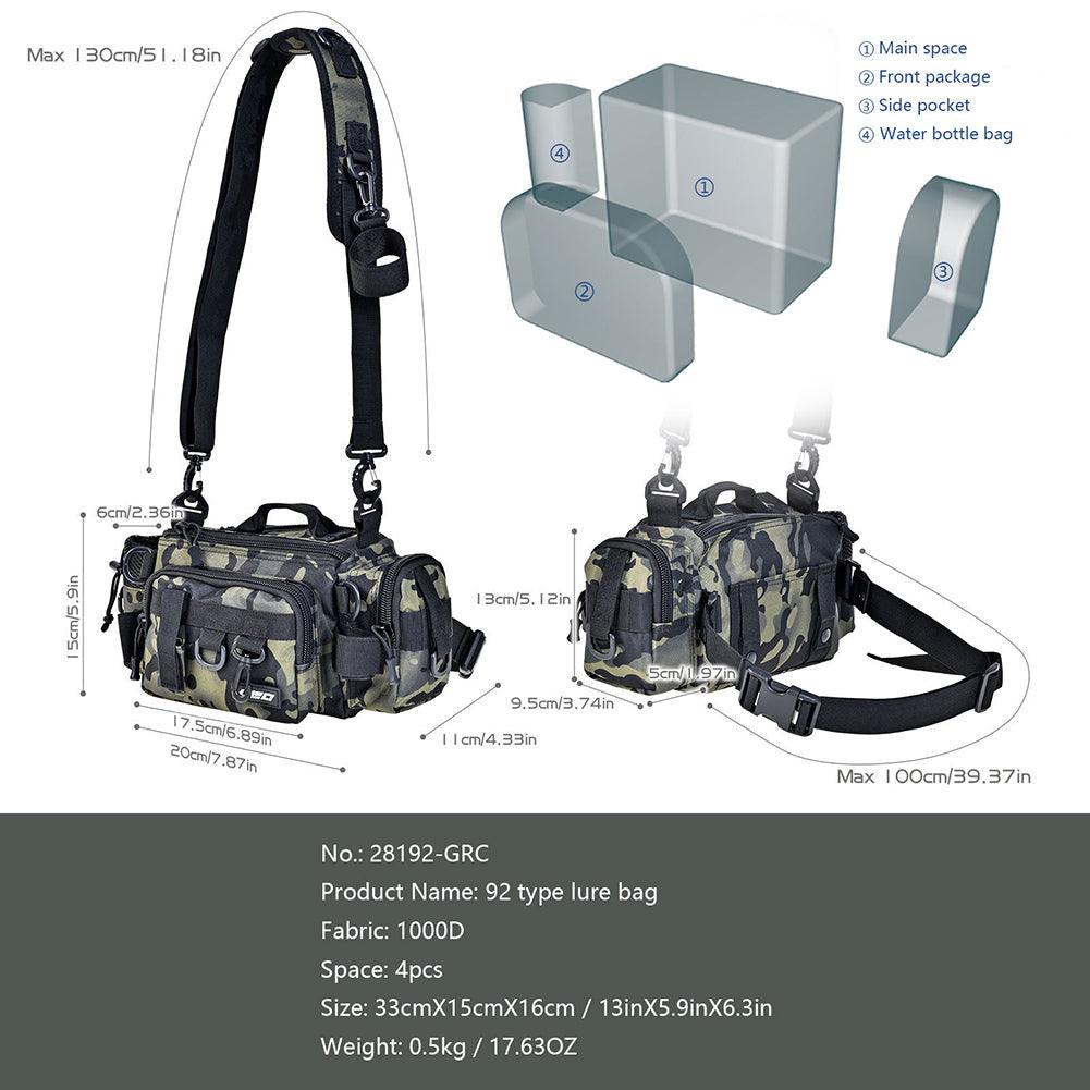 Green Dark Night Camo Fishing Gear Accessories Pack - Trendha