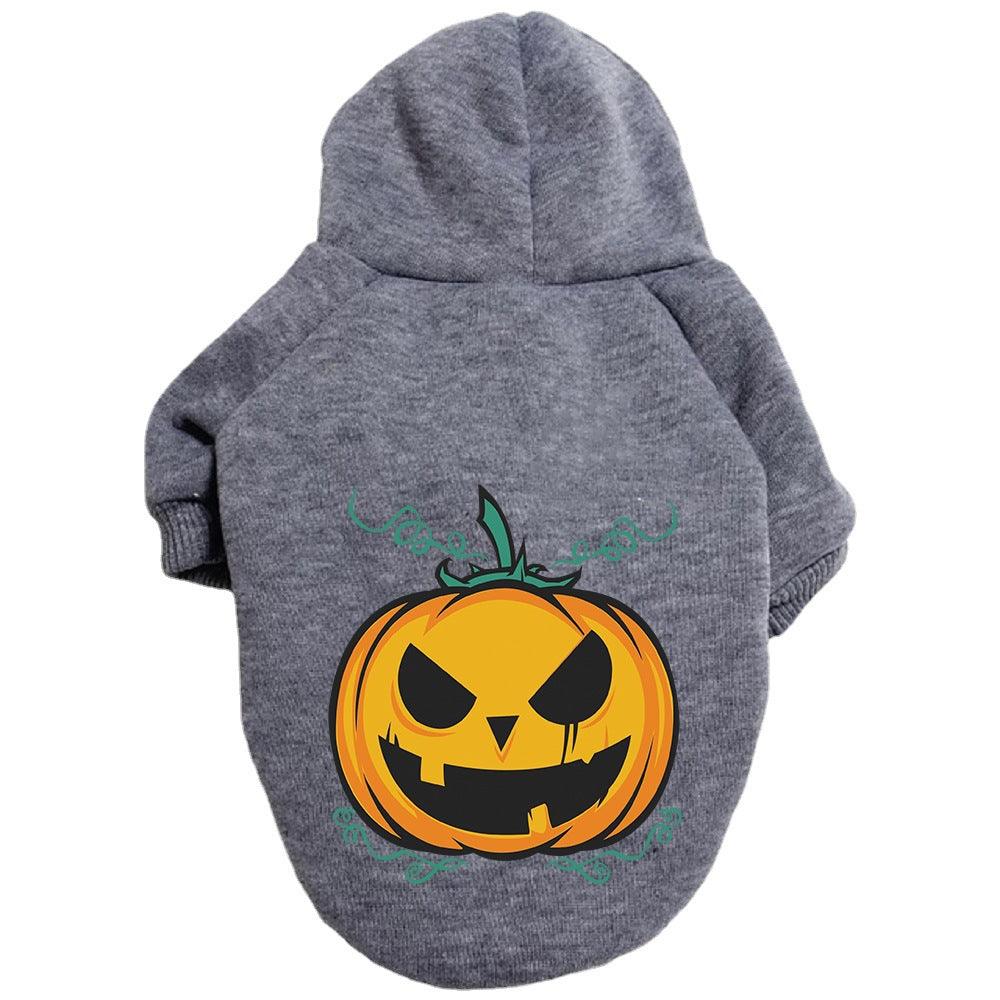 Halloween Pumpkin Dog Pattern Sweater Clothes - Trendha