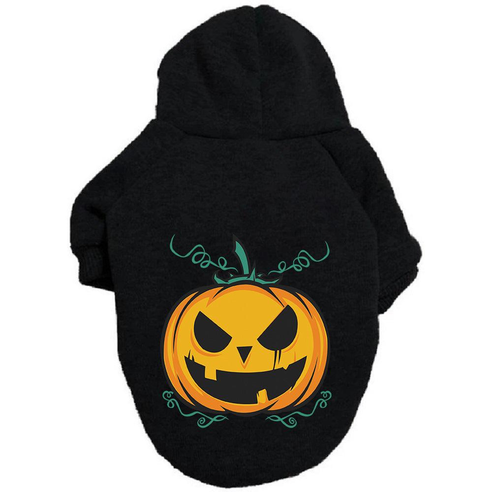 Halloween Pumpkin Dog Pattern Sweater Clothes - Trendha