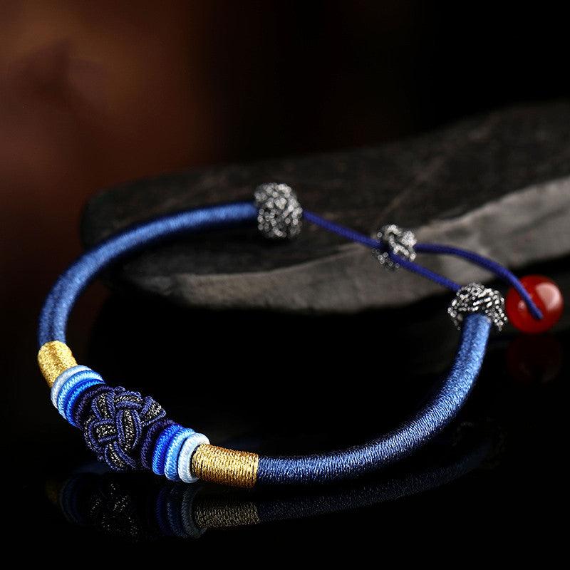 Hand Woven Bracelet Datura Knot Bracelet Male - Trendha