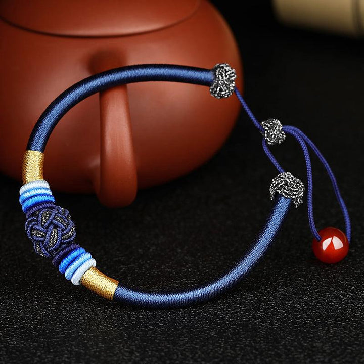 Hand Woven Bracelet Datura Knot Bracelet Male - Trendha