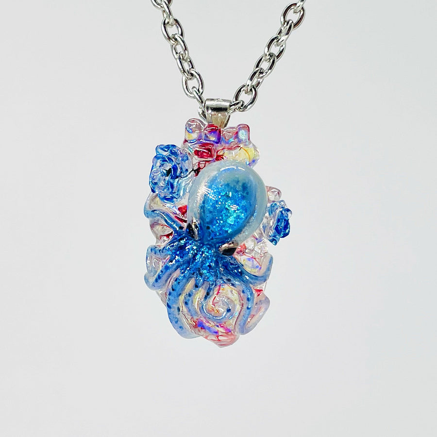Handmade Couple Octopus Heart Necklace - Trendha