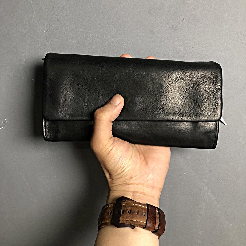 Handmade Cowhide Retro Money Clip Men's Wash Water - Trendha