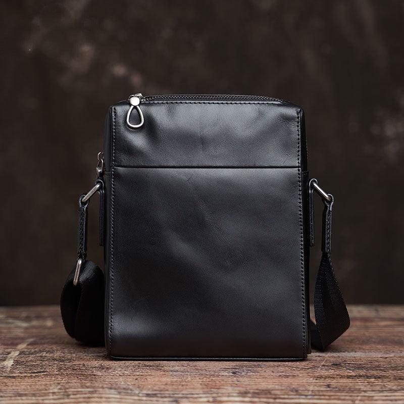 Handmade Men's Leather Shoulder Bag Simple - Trendha