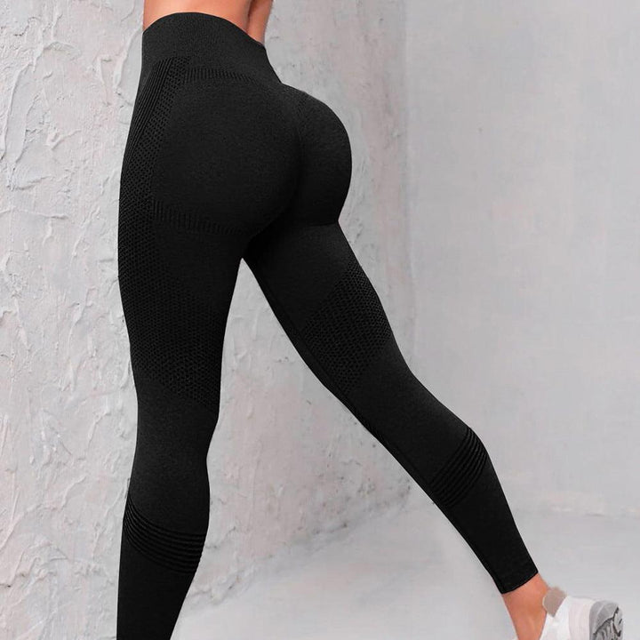 High Waist Seamless Yoga Pants Women's Solid Color Dot Striped Print Butt Lifting Leggings Fitness Running Sport Gym Legging Outfits - Trendha