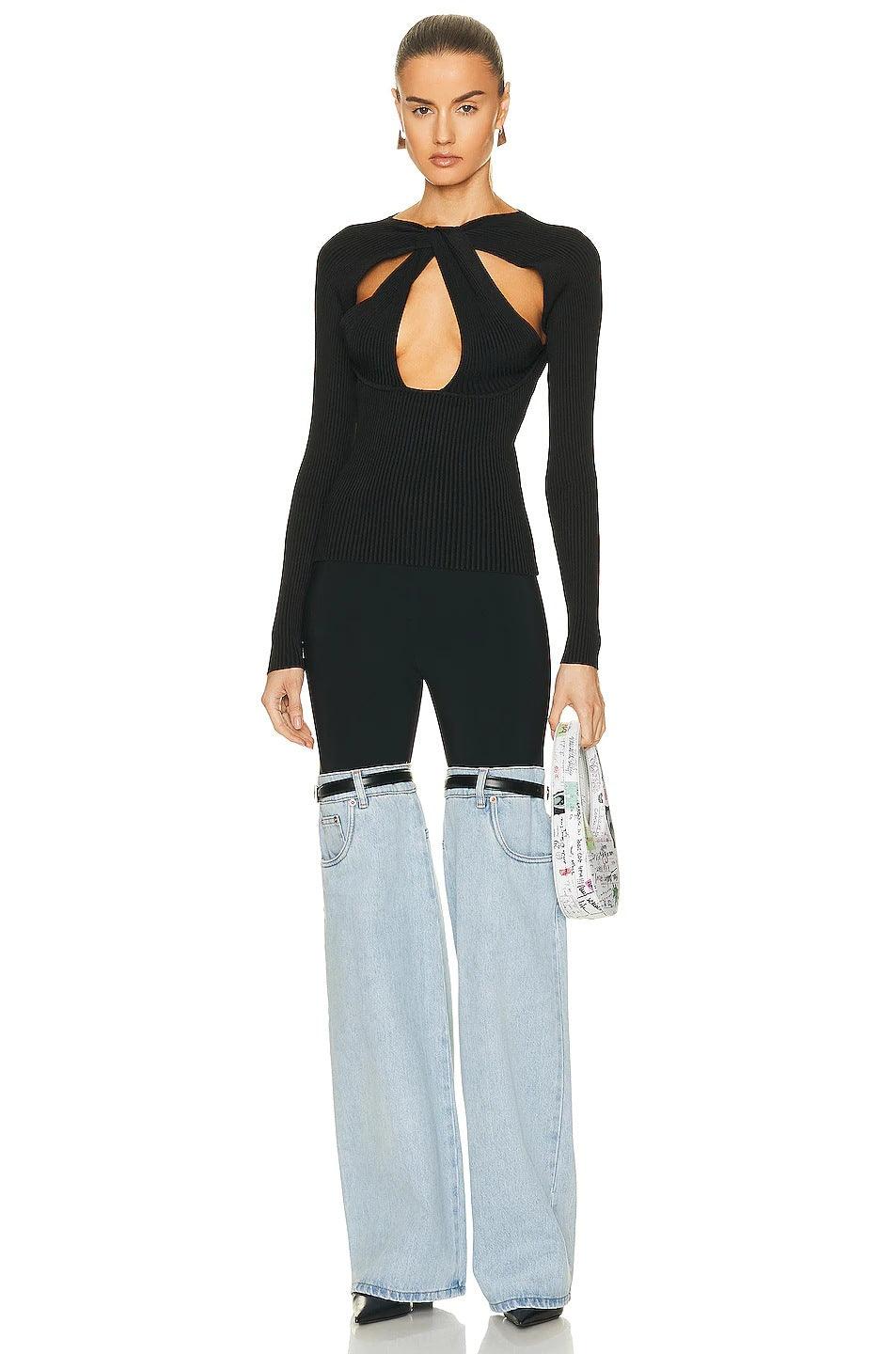 High Waist Straight Wide Leg Senior Personality Chic Pants For Women - Trendha