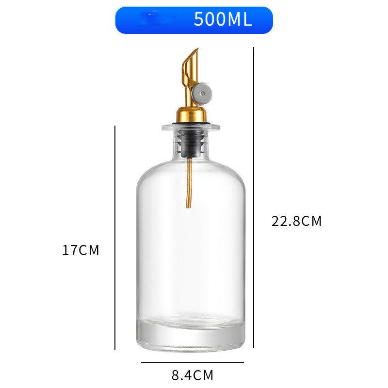 Home Kitchen Crystal White Material Glass Self-control Opening And Closing Spice Bottle - Trendha