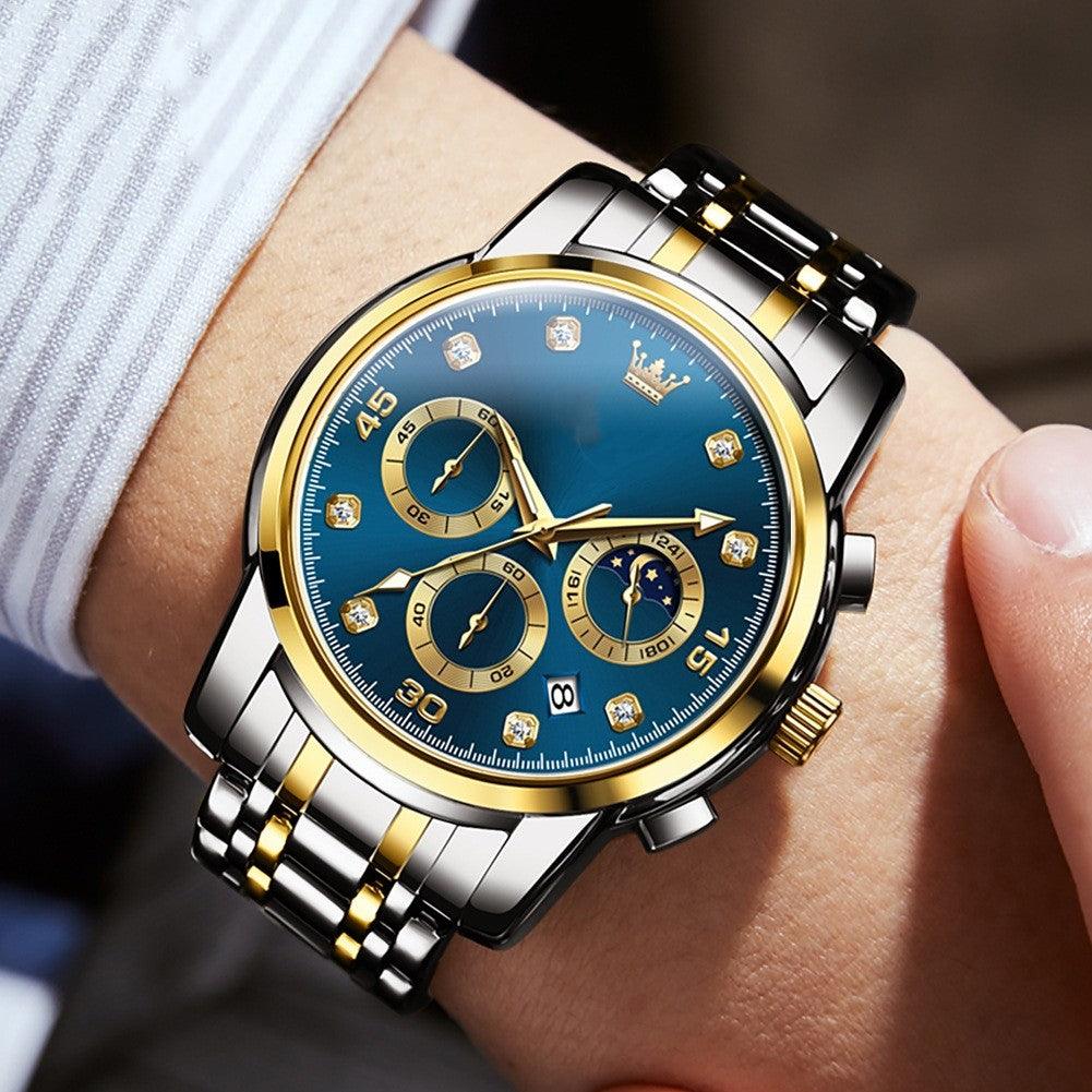 Hot Selling Metal Multifunctional Men's Quartz Watch - Trendha