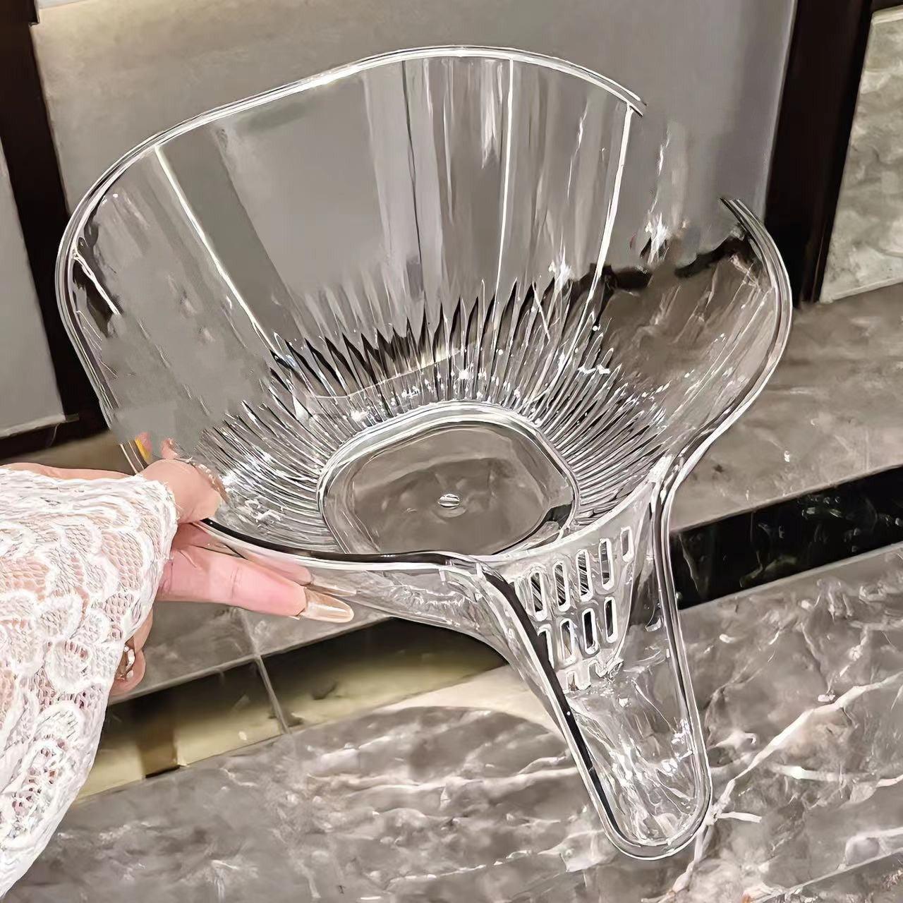 Household Self-contained Draining Taobao Dish Washing Fruit Basin - Trendha