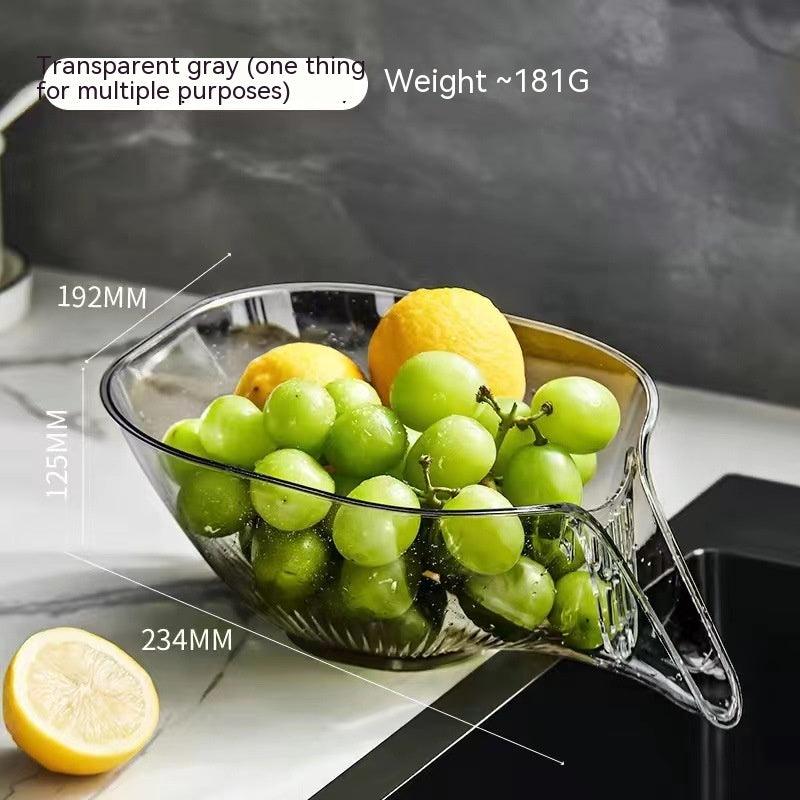 Household Self-contained Draining Taobao Dish Washing Fruit Basin - Trendha