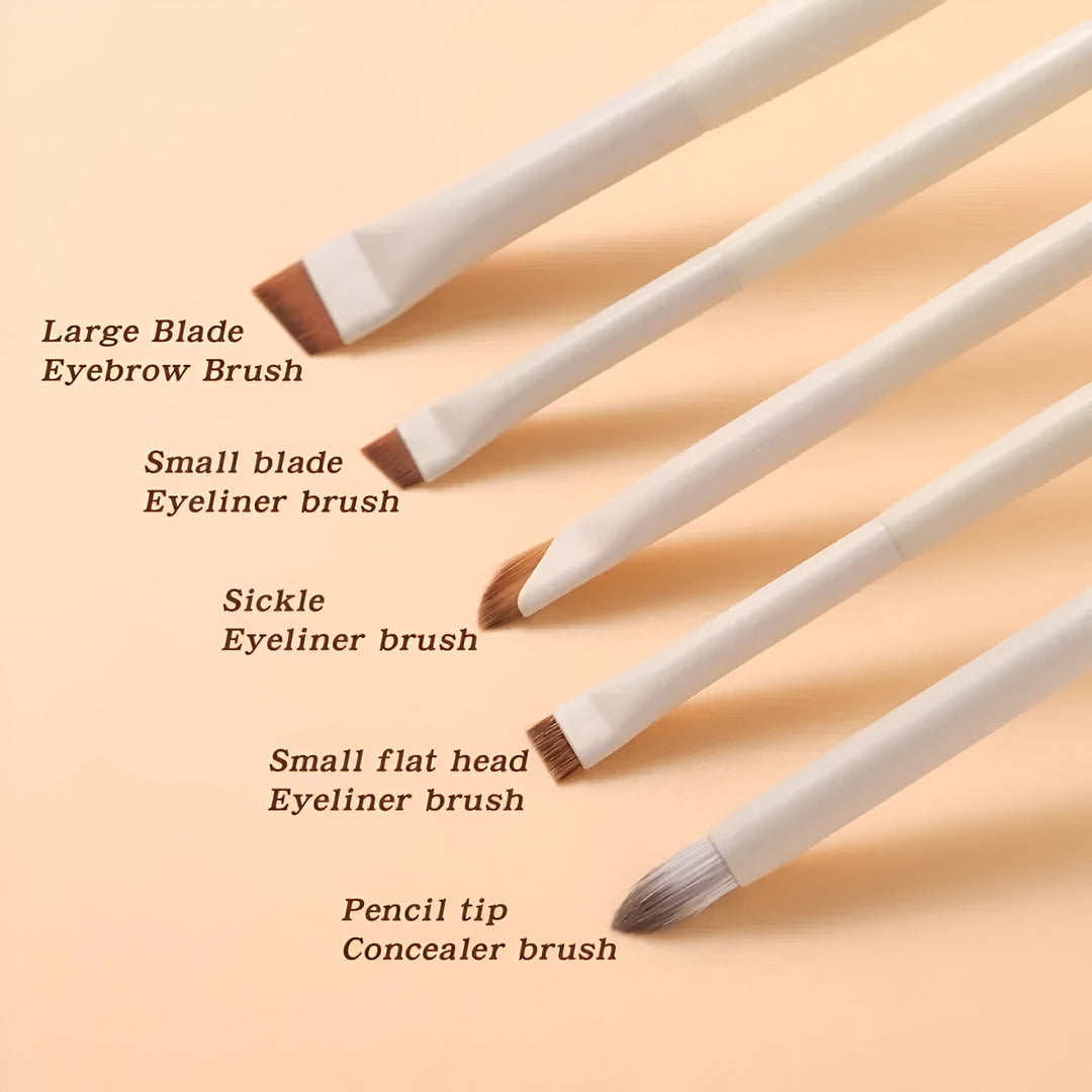 5-Piece Precision Makeup Brush Set