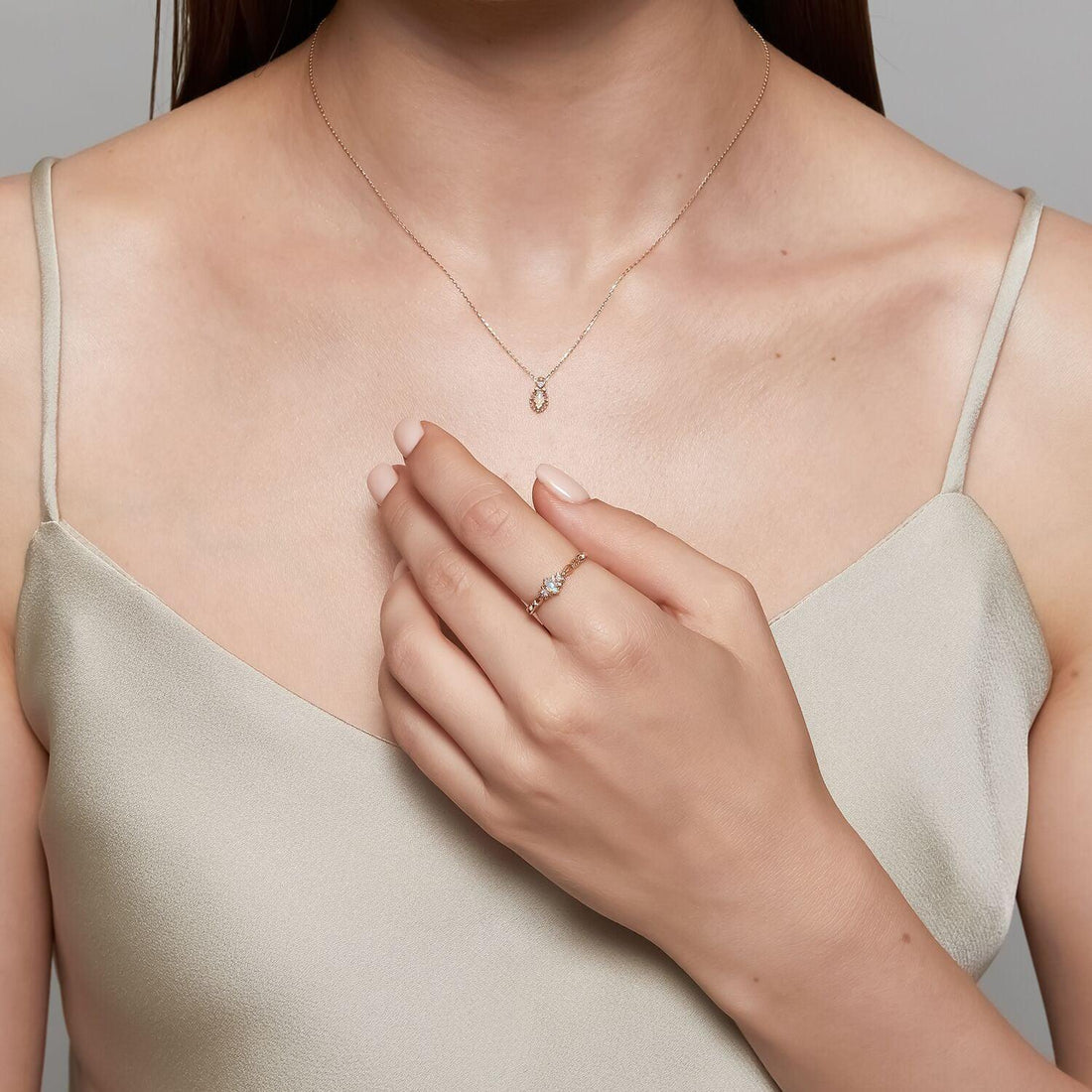 Water-Drop Silver Jewelry: Necklace, Ring or Earrings