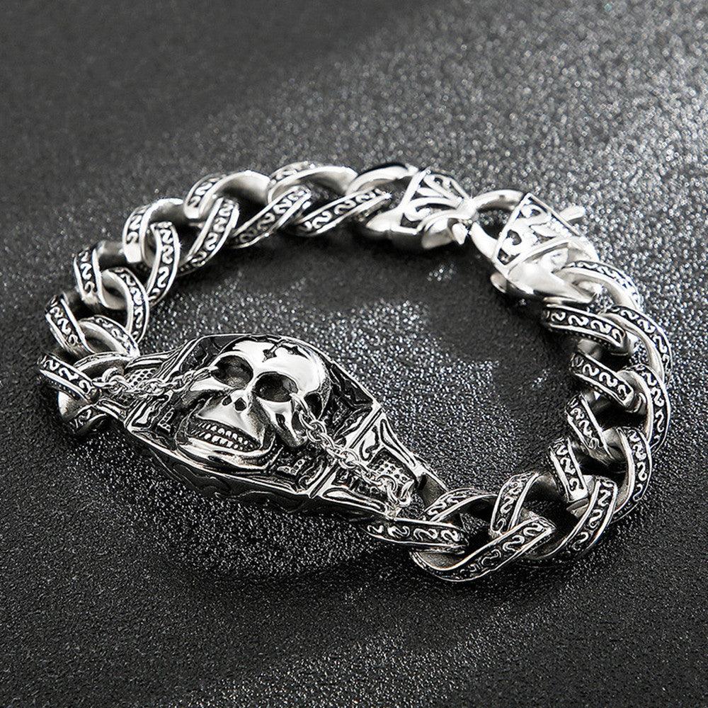 Jewelry Retro Old Creative Personality Stainless Steel Bracelet - Trendha